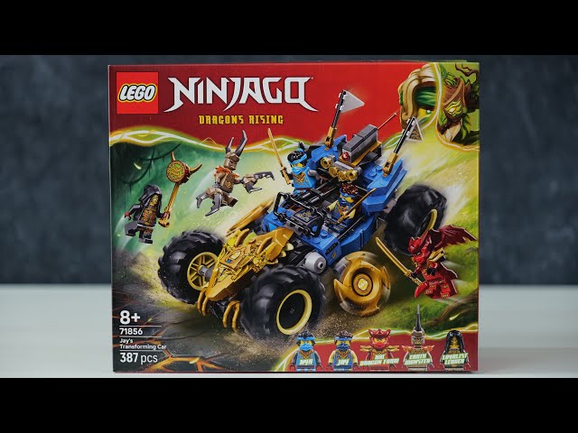 Vídeo relacionado con LEGO Ninjago 2en1 Coche Transformable de Jay - Camión con 5 Minifiguras Inc. Kai y NYA - Armas Ninja Inc. Shuriken, Espadas Catana de Juguete - Regalo para Niños de 8+ Años y Fans de la Serie - 71856