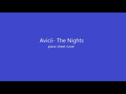 Avicii-The nights piano sheet