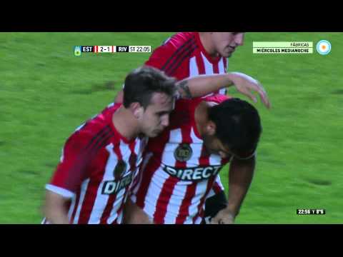 Gol de Domínguez. Estudiantes LP 2 - River 1 | Primera División 2015 - Fecha 21