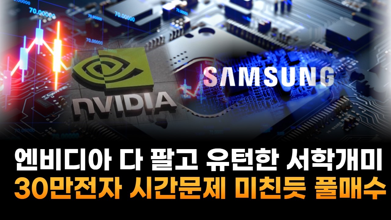 엔비디아 다 팔고 유턴한 서학개미…삼성전자, 30만원 시간문제에 미친 듯 '풀매수'