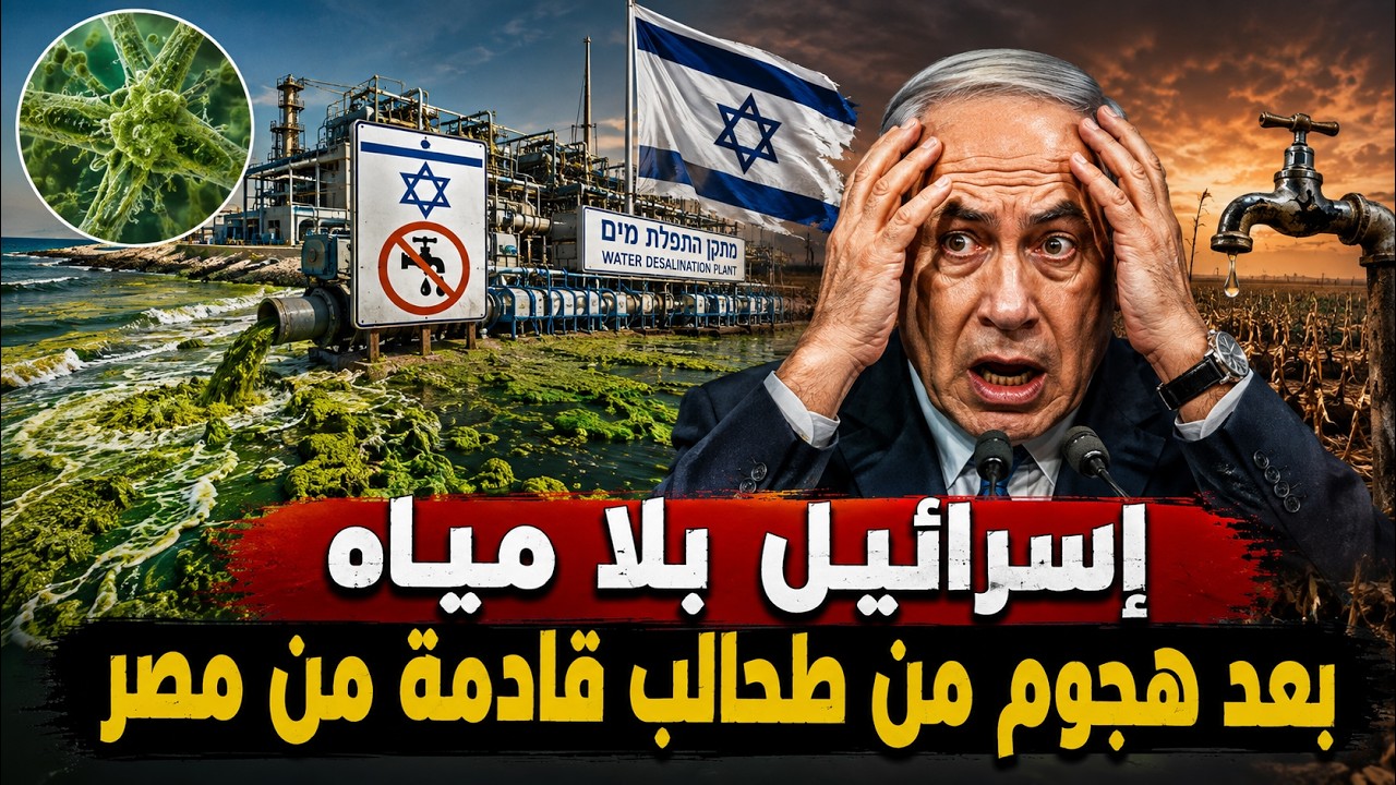 طحالب مصرية تهاجم محطات المياه في إسرائيل .. خطة مصرية لتعطيش إسرائبل ؟