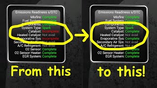 Emissions Driving Cycle Catalyst and Evap Readiness Procedure  P1000 Error Fix