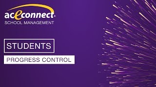 aceconnect School Management: Progress Control