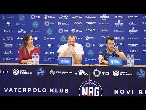 Beograd, Strahinja Rasovic prvotimac VK NB, ko god da izađe ispred nas, isto cemo se ophoditi