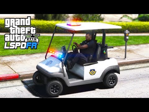 V8 Twin-Turbo Police Golf Cart!! (GTA 5 Mods - LSPDFR Gameplay)