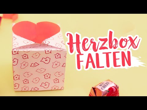 Herzbox aus Papier falten💕🎁