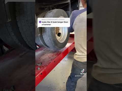 How to get stuck dually wheels off.