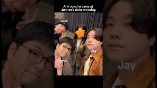 Hanbin came at Junhoe&#39;s sister wedding with Jinhwan and Junhoe #hanbin #ikon #june #jay #foryou