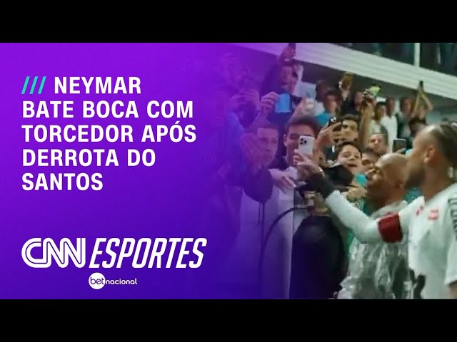 Neymar discute com torcedor do Santos após derrota no Brasileirão | CNN NOVO DIA