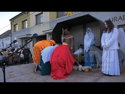 Živý Betlém v Hovoranech má své kouzlo Vánoc