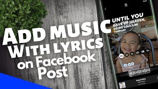 How to Add Music & Song Lyrics to Facebook Post