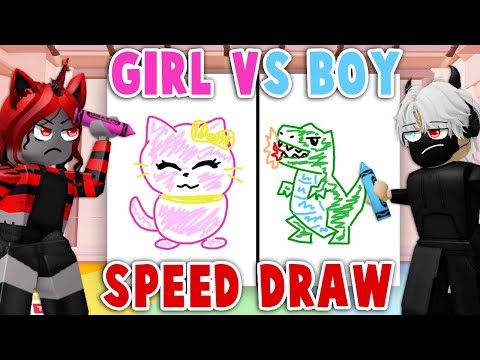 GIRL vs BOY Speed Draw! | Roblox