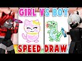 GIRL vs BOY Speed Draw! | Roblox