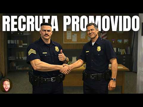 Fui promovido na polícia de Los Santos (modo carreira policial)