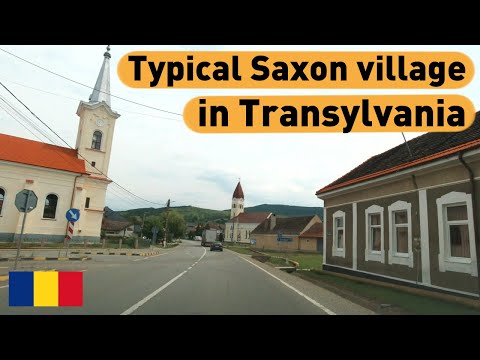 🔴 Romania • Typical Saxon Village in Transylvania 🇷🇴【1080p HD】• Driving in Bistrita Nasaud