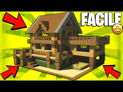 HOW TO BUILD AN AMAZING WOODEN HOUSE IN MINECRAFT! - Minecraft TUTORIAL Easy