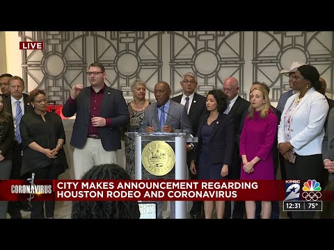 ターナー市長、ヒューストンロデオとコロナウイルスに関する発表を行う (Mayor Turner makes announcement regarding Houston Rodeo and coronavirus)