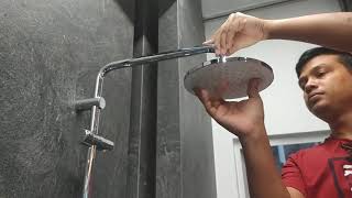 GROHE Tempesta Flex system shower panel head shower + hand shower Grohtherm dath mixer installation