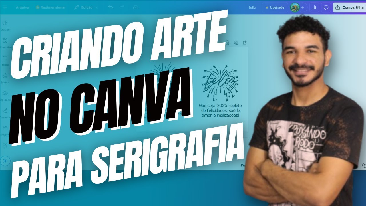 CRIANDO ARTE NO CANVA PASSO A PASSO - SILK-SCREEN