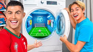 I Built a SECRET Soccer Field For Ronaldo!
