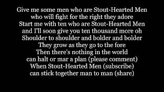 STOUT HEARTED MEN Give Me Some Men Who Are Lyrics Words text trending NEW MOON sing along song music