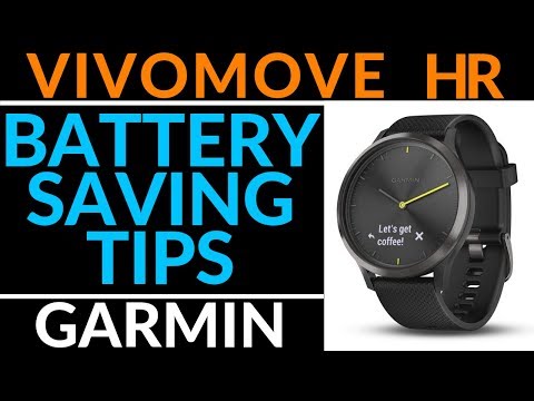 5 Tips to Increase Battery Life - Garmin Vivomove HR Tutorial