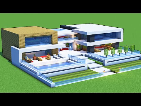 TSMC - Minecraft - How To Make A Modern House in Minecraft