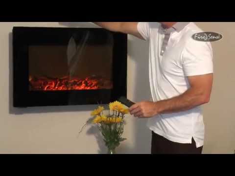 Fire Sense 31-Inch Wall Mount Electric Fireplace Video