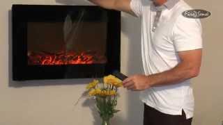 Black Wall Mounted Electric Fireplace Instructional Video Item 60757