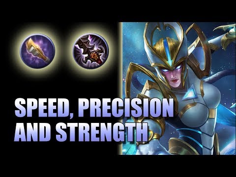 KARRIE WITH GOLDEN STAFF AND DEMON HUNTER SWORD - KARRIE HIGHLIGHTS MOBILE LEGENDS