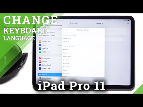 How to Change Keyboard Language in iPad Pro 11 - Set Up Keyboard DIctionary