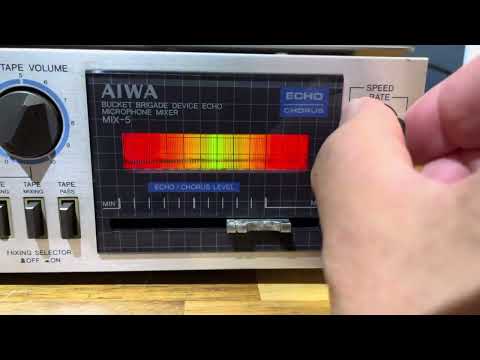 Aiwa MIX-5 Vintage BBD Echo / Chorus Effects / Analog Mixer Mic Preamp [Great Saturation Sound] image 5