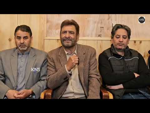 PDP Chief Spokesperson #IqbalTrumboo Briefs Media At Party Head quarters Srinagar.
