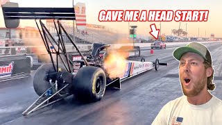 1,500 vs 15,000 Horsepower Drag Race!!! Our Turbo Corvette Got DESTROYED By a Top Fuel Dragster!
