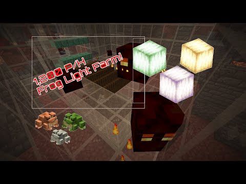 Super Easy Frog Light Farm!!! 1,200 items per hour!