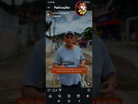 PREFEITO AYRES SCORSATTO O CAMPEÃO DE PAVIMENTAÇÃO AGORA NA AVENIDA NOSSA SENHORA APARECIDA