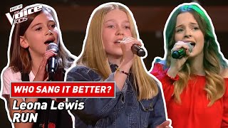 Who sang Leona Lewis&#39; &quot;Run&quot; better? | The Voice Kids