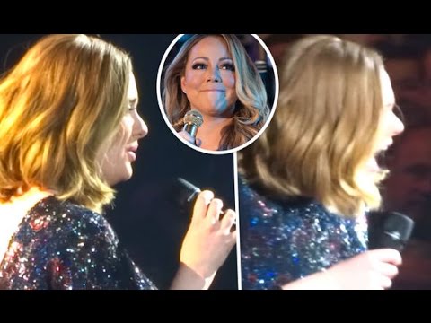 Moment Adele suffers tech failure and handles it VERY differently
