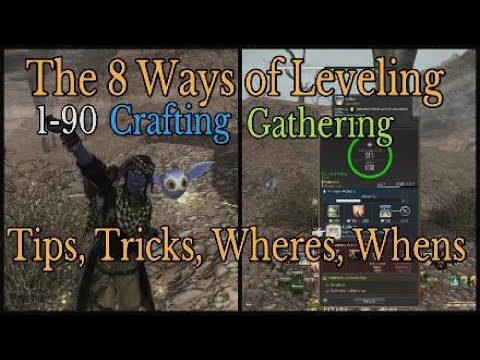 FFXIV: Endwalker - All 8 Ways to Level up Crafting/Gathering Level 1-90