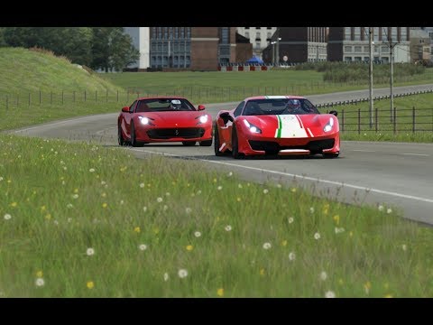 Ferrari 812 Superfast vs Ferrari 488 Pista at Highlands