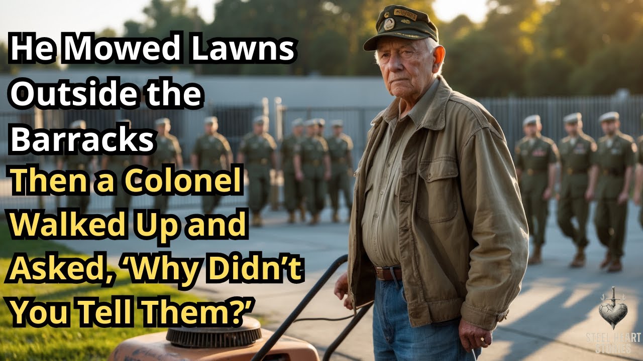 He Mowed Lawns Outside the Barracks — Then a Colonel Walked Up and Asked ‘Why Didn’t You Tell Them?’