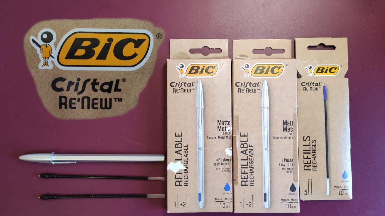 Bic Cristal Re'New penna a sfera ricaricabile