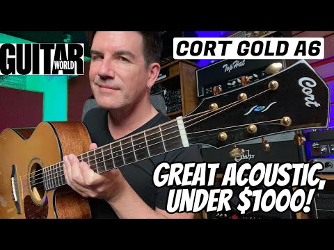 Cort Gold Series A6 | Solid Sitka Spruce/Mahogany Auditorium Cutaway with Electronics. New with Full Warranty! image 7