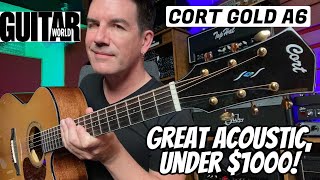 Video thumbnail for GREAT ACOUSTIC, SUB-$1000! CORT GOLD A6 REVIEW, GUITAR WORLD/PETE THORN by Pete Thorn