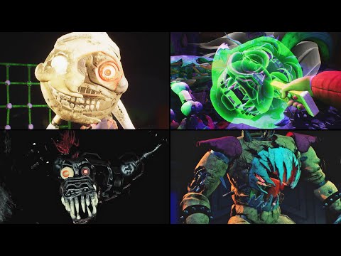 Animatronics Destroyed And Repaired By Cassie (Complete) - FNAF Security Breach RUIN DLC 2023