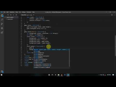 Create a Platformer Game using Javascript Tutorial  - Game Engine