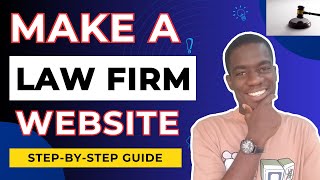 How to Create a Law Firm, Lawyer, or Attorney WordPress Website. Legal Website D