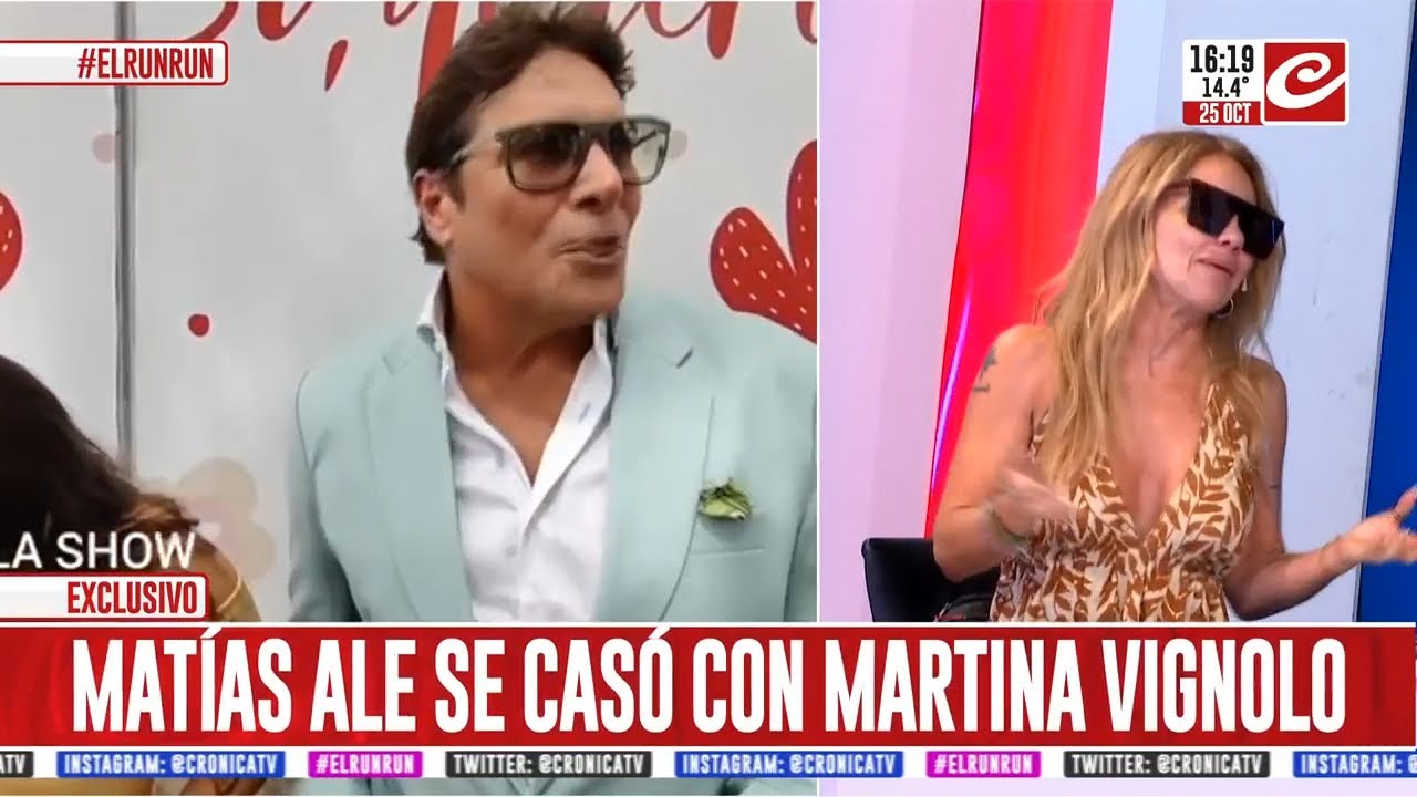 Matías Ale se casó con Martina Vignolo en Mar del Plata