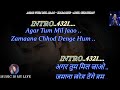 Agar Tum Mil Jaao Karaoke With Scrolling Lyrics Eng हिंदी