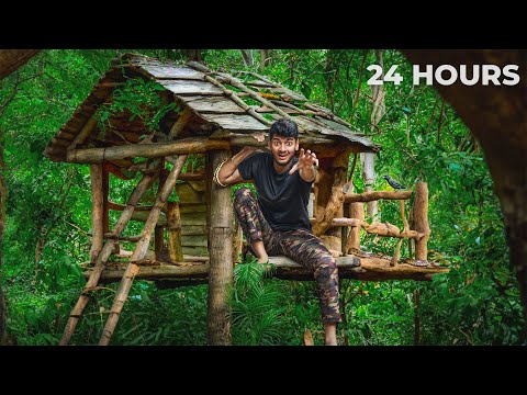 I Survived 24 Hours on a Tree House